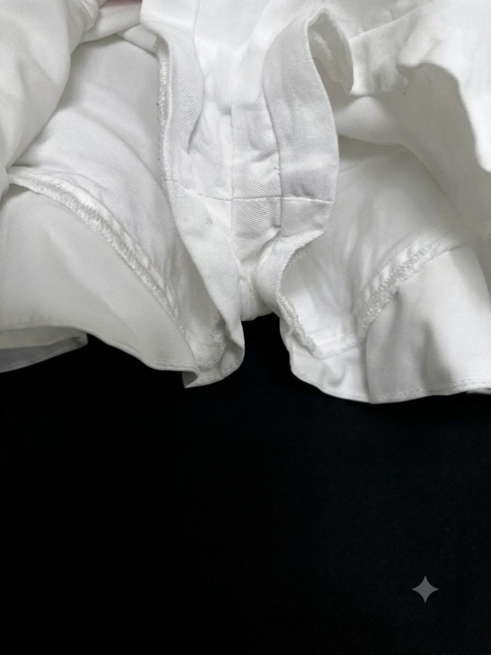 Sandro White Ruffle-Hem Shorts - Picture 3 of 8
